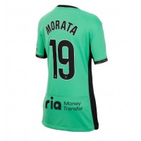Dres Atletico Madrid Alvaro Morata #19 Tretina pre Ženy 2023-24 Krátky Rukáv